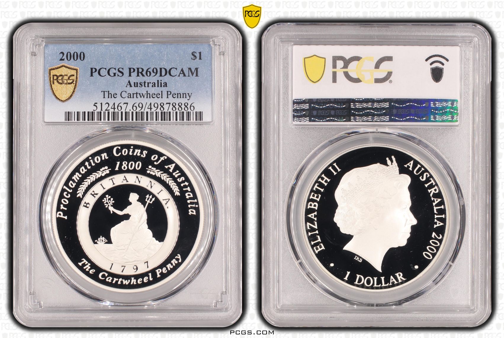 The Cartwheel Penny, One Dollar, 2000, PCGS PR69DCAM