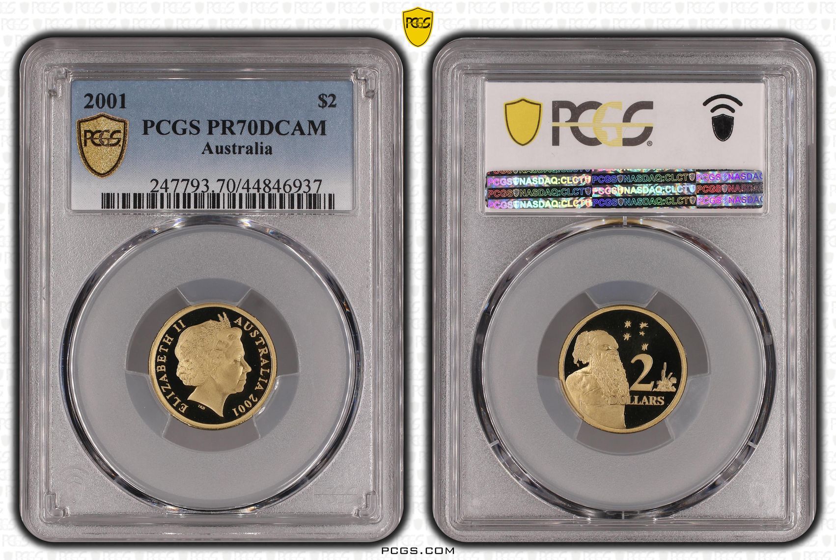 2001 Australia Two Dollar, $2 PCGS - PR70DCAM POP 22/0 -937
