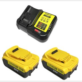(2) 6A DEWALT BATTERY DCB2006 & DEWALT 20V BATTERY CHARGER DCB112C