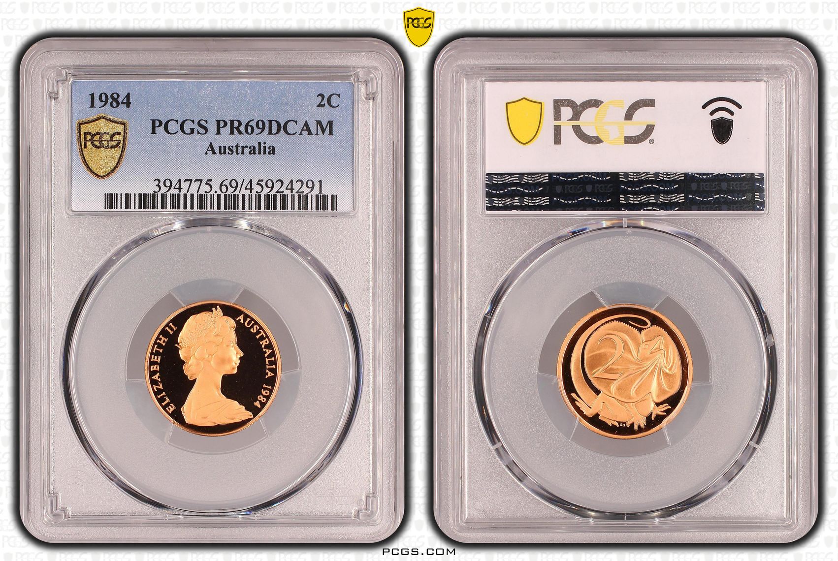 , Two Cent, 1984, Pcgs Pr69dcam