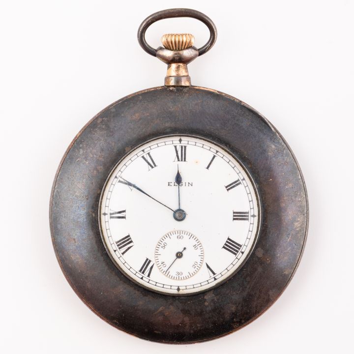 United States, Elgin Silver Pocket Watch, 1917 Est, VF