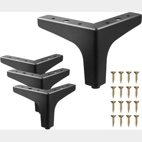 4 INCH METAL FURNITURE LEGS,CABINET LEGS SET OF 4,FURNITURE FEET,COUCH LEGS 4 INCH,BLACK DRESSER LEGS,MODERN STYLE FURNITURE SOFA