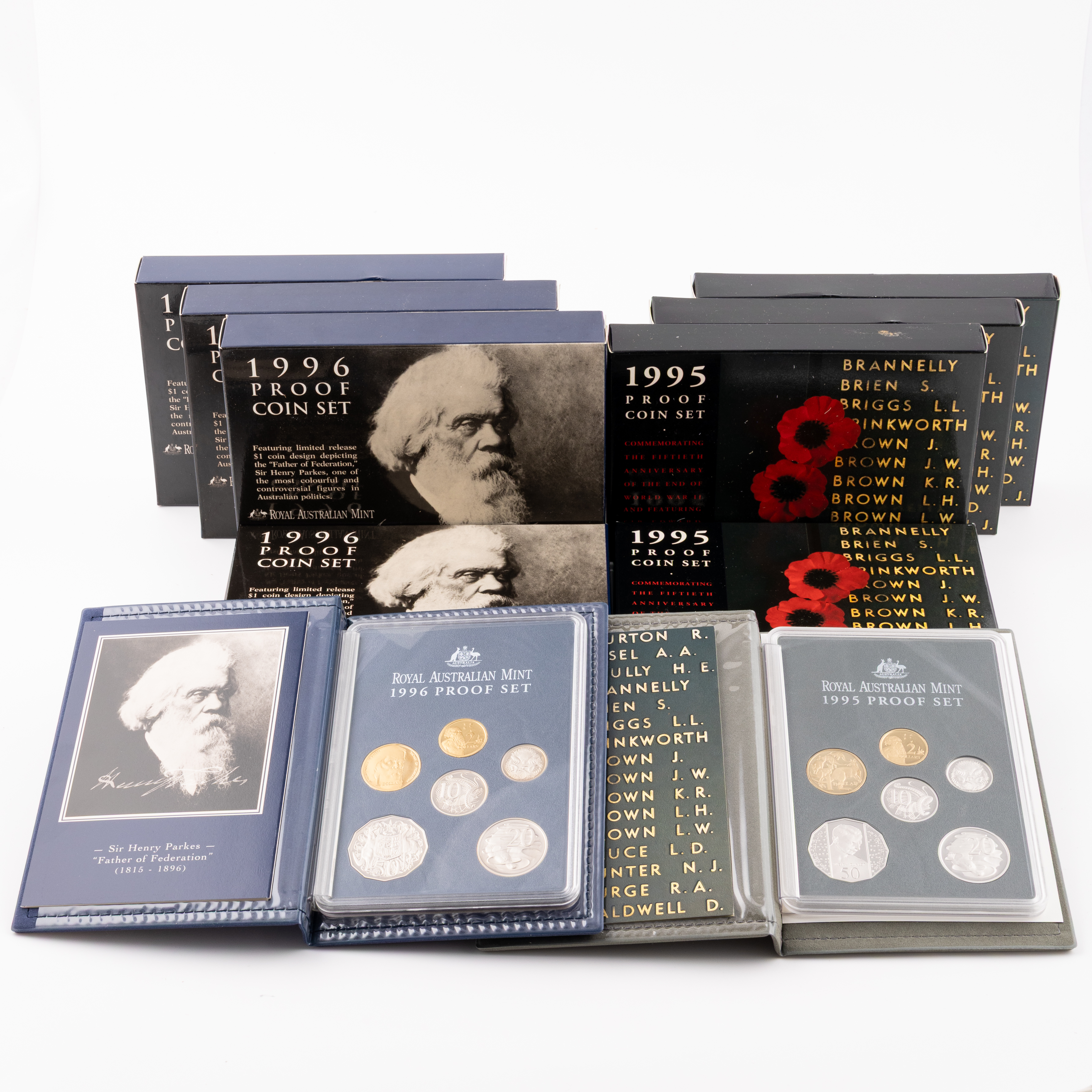 397 · Elizabeth II, Five Cents - Two Dollars, 1995 - 1996,  FDC