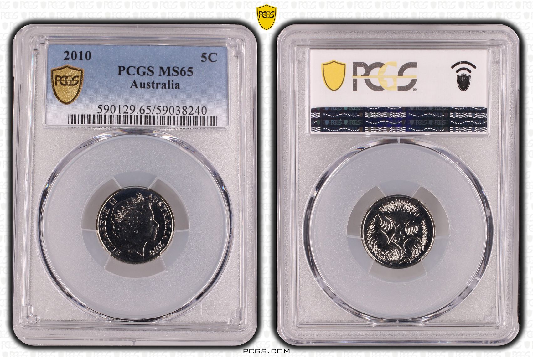Five Cent, 2010, PCGS MS65