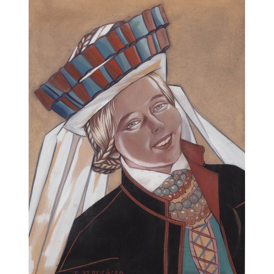 Zofia Stryjeńska | Dziewczyna z okolic Lublina, przed 1939