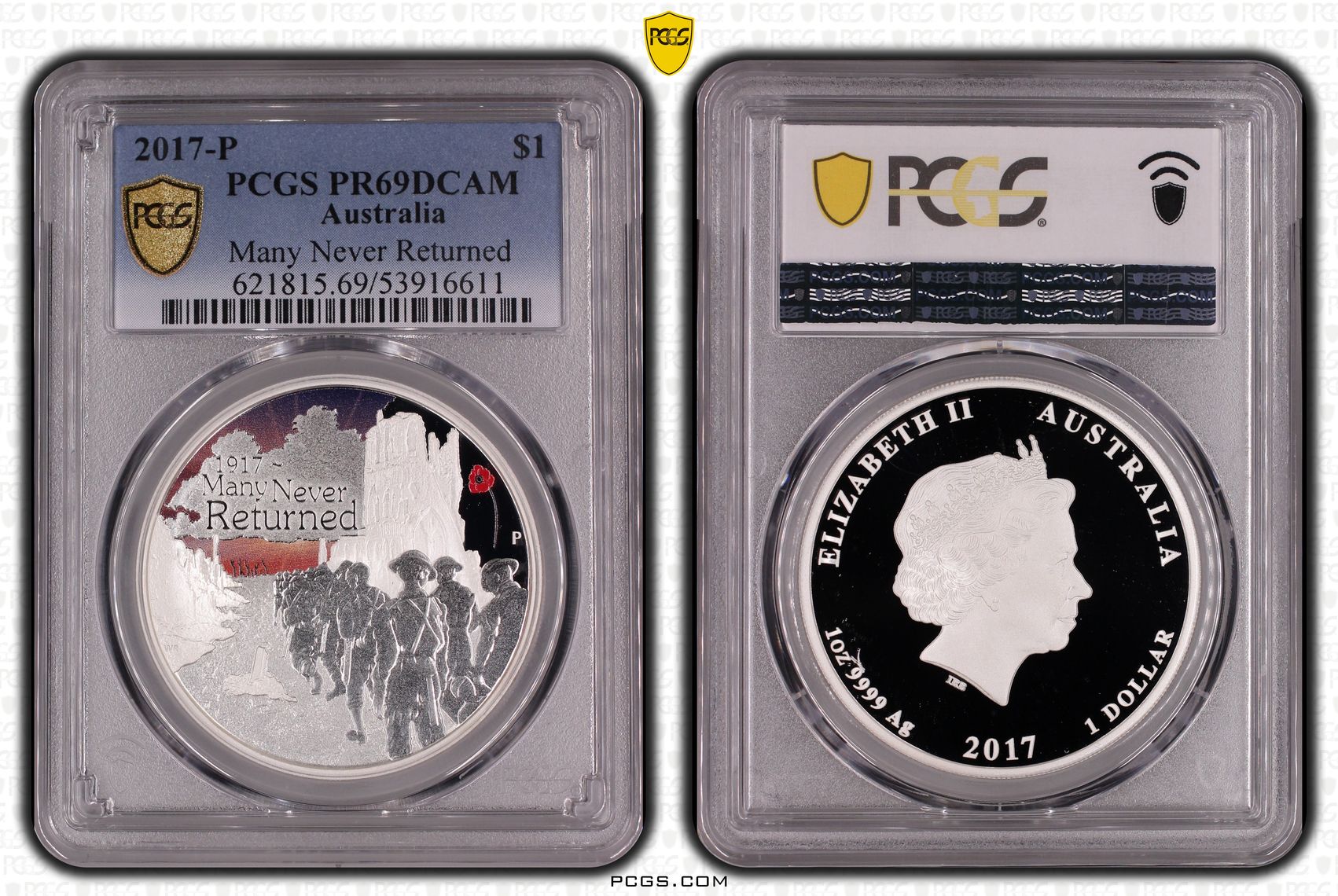 Many Never Returned, One Dollar, 2017-P, PR69DCAM