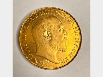 1902 EDWARD VII GOLD 5 POUND COIN