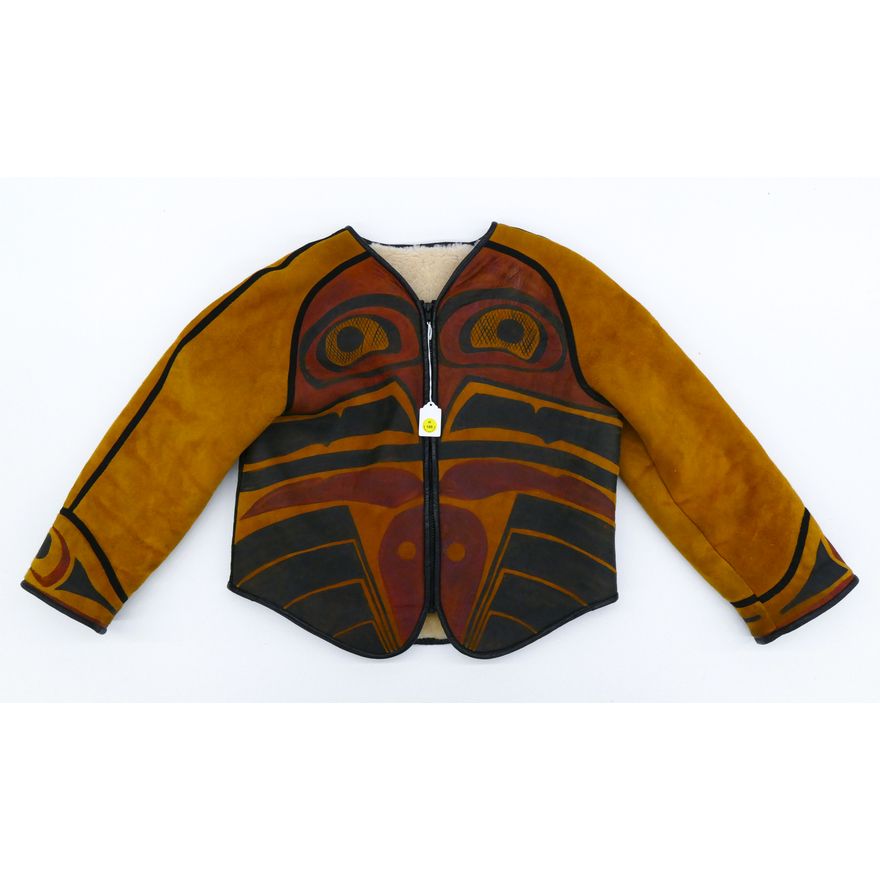 Vintage Betty David NW Coast Style Painted Jacket