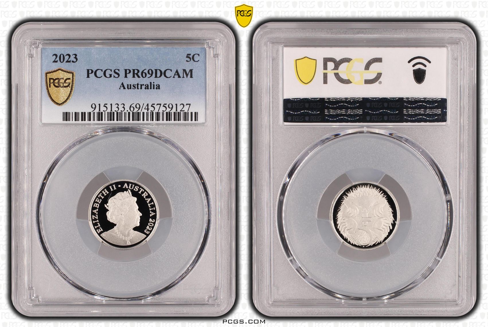 Five Cent, 2023, PCGS PR69DCAM