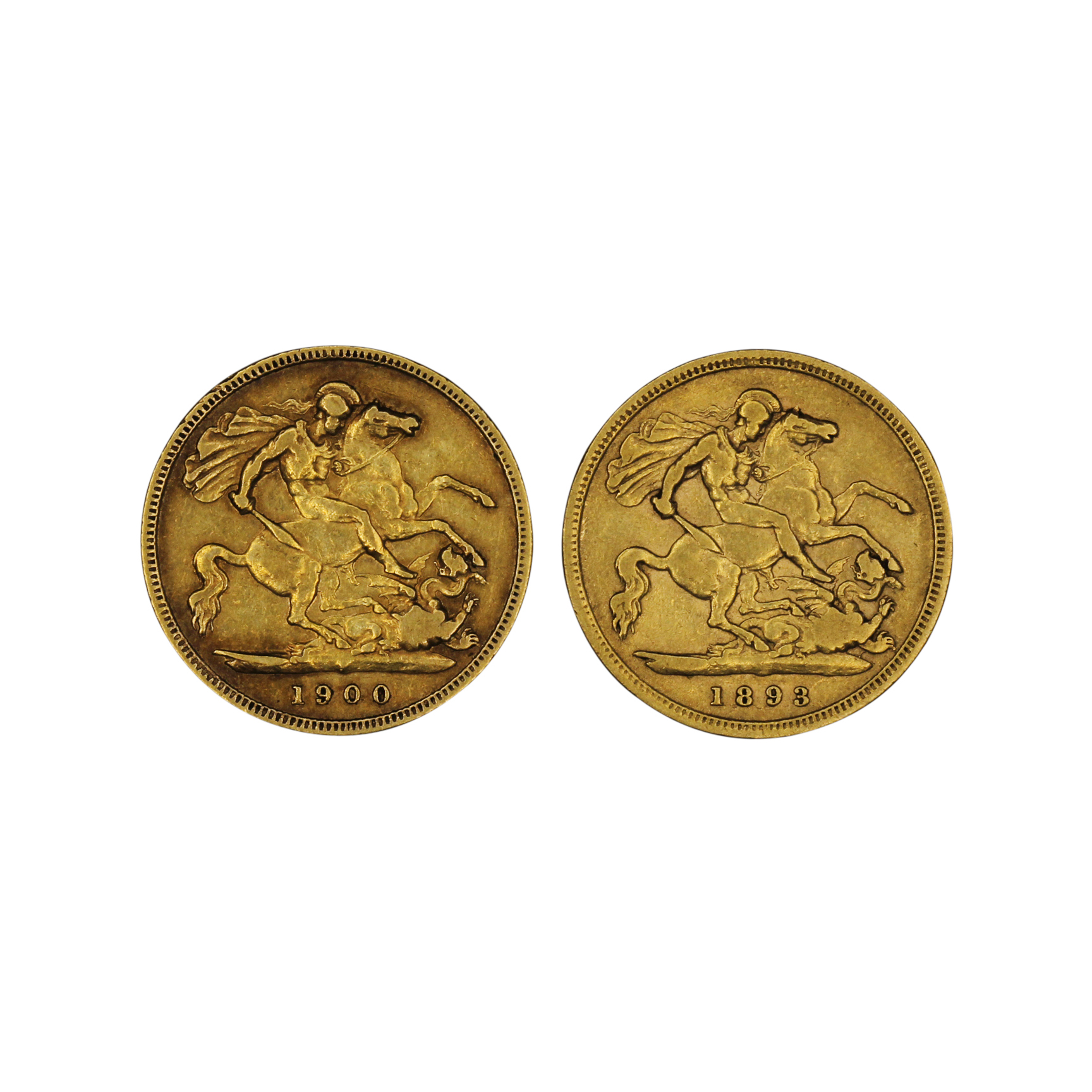 1208. · Group, Victoria, Half Sovereign, aFine