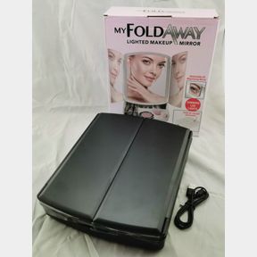 My FOLDAWAY lighted makeup mirror (black) - 50670/343