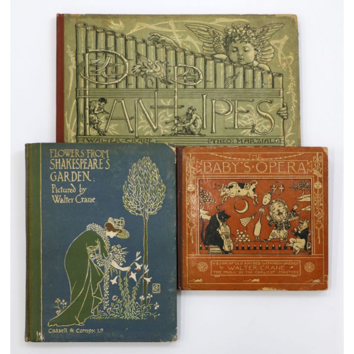 CRANE, WALTER [illustrator, 3 titles] - Flowers from Shakespeare’s Garden.