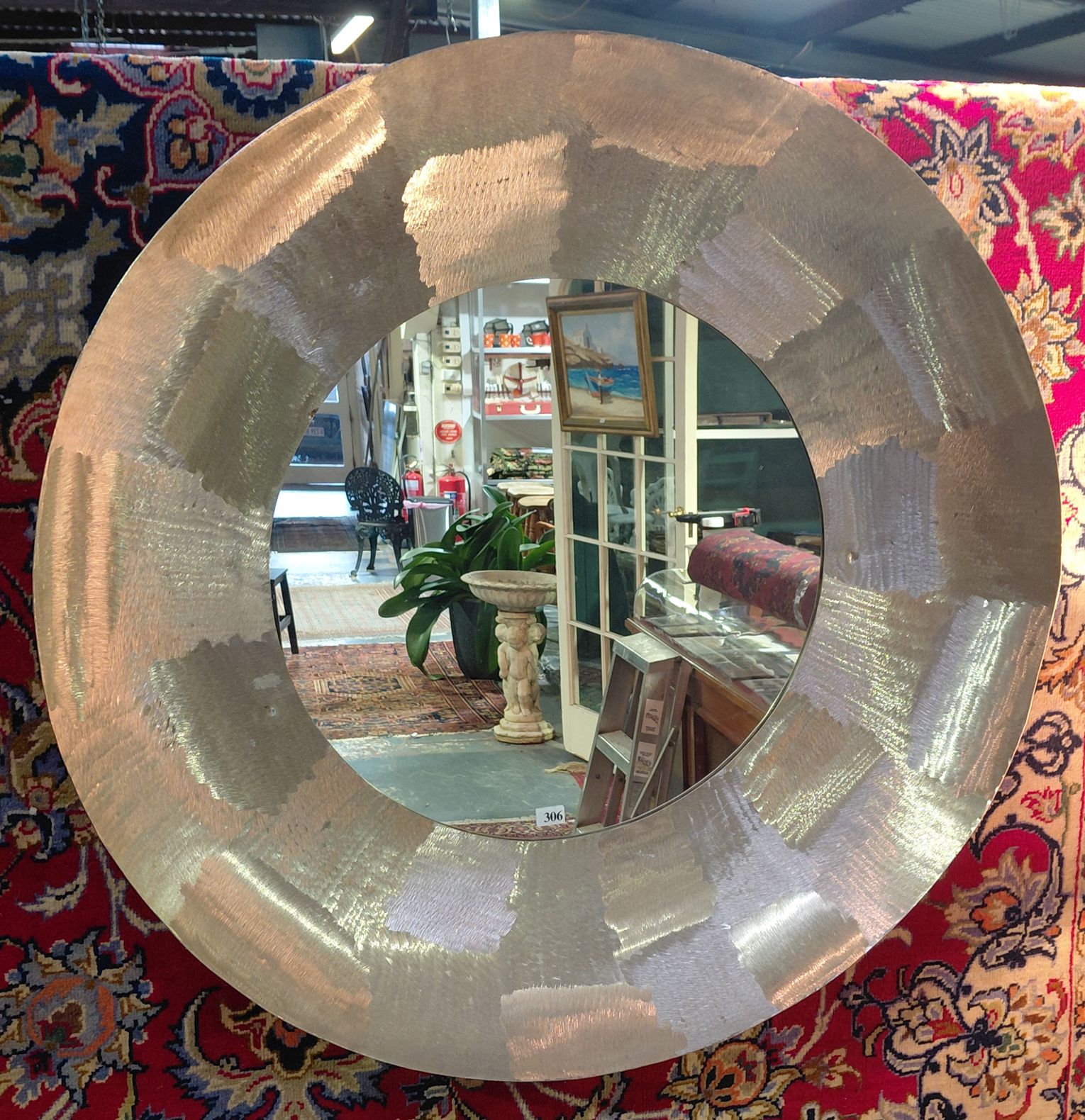 306 · INDUSTRIAL RUSTIC WALL MIRROR