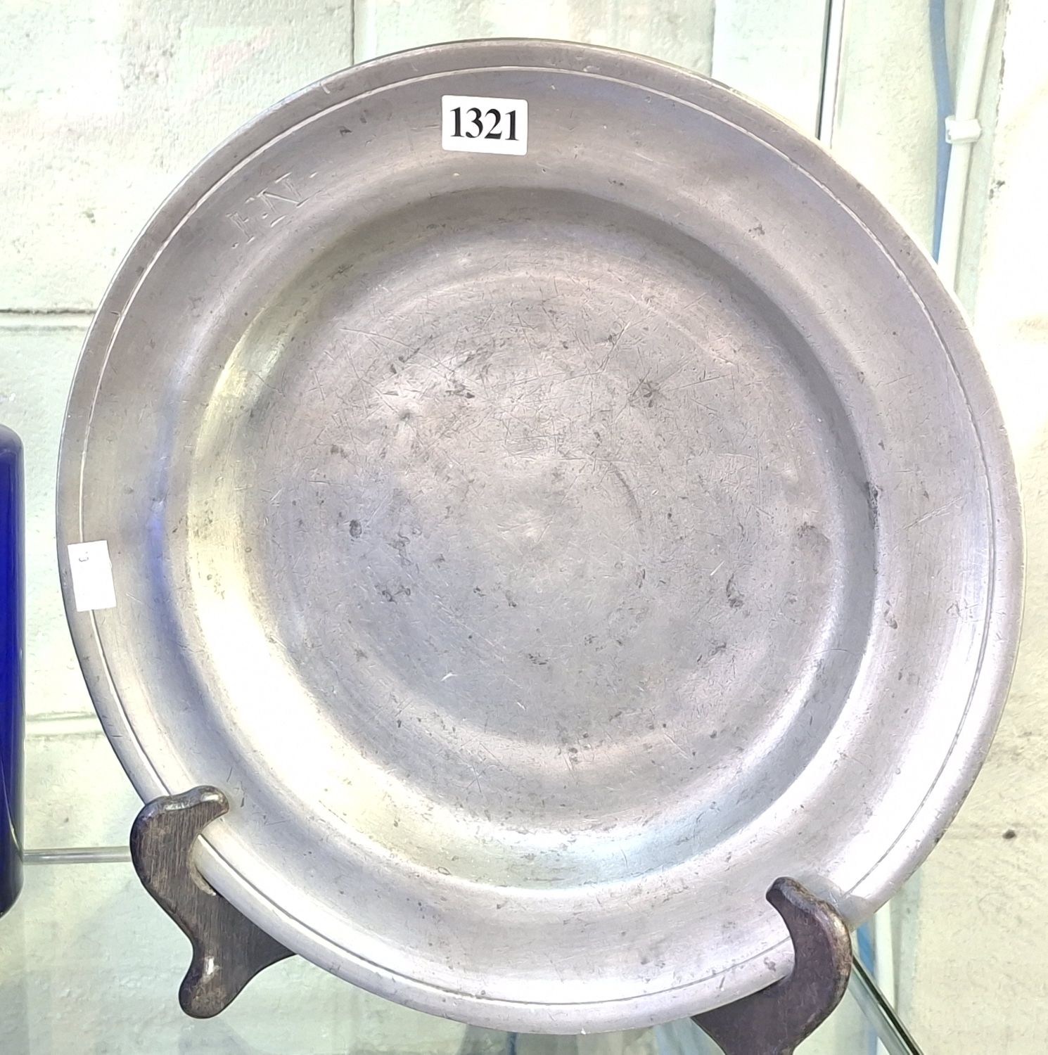 1321 · ANTIQUE PEWTER PLATE