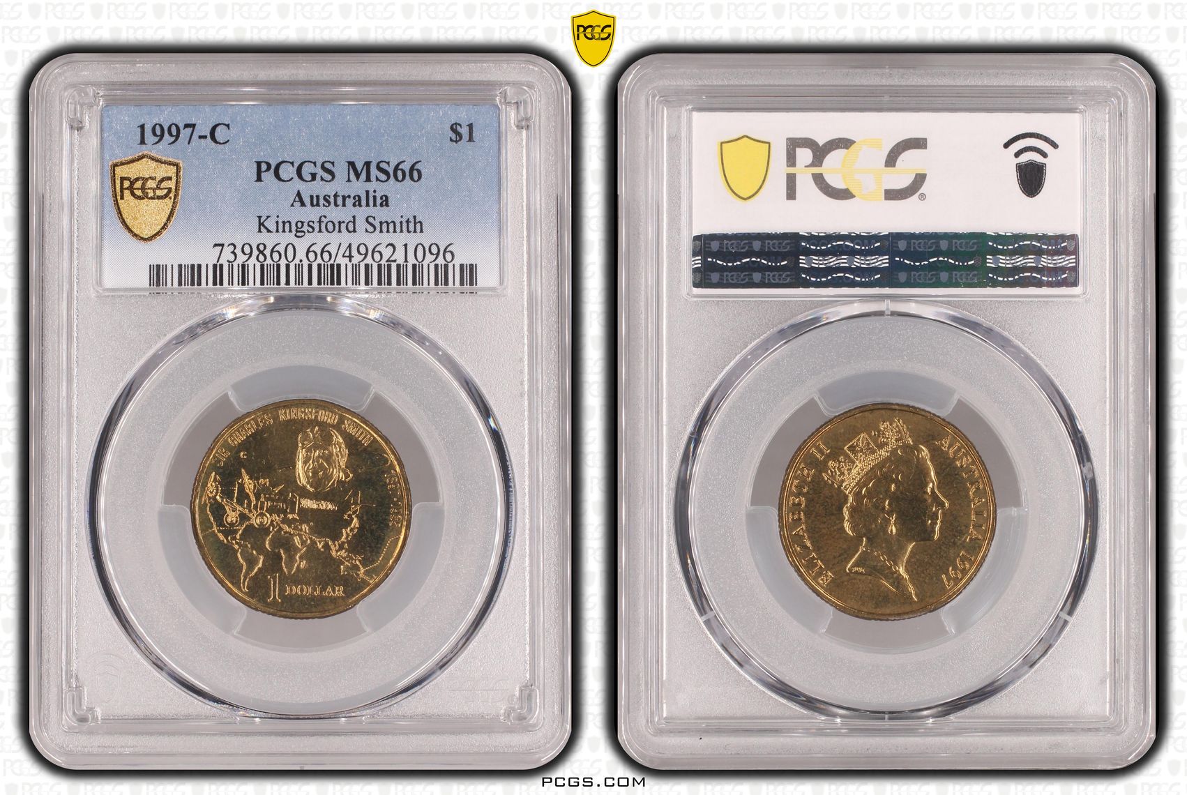 193 · Kingsford Smith , One Dollar, 1997-C, PCGS MS66