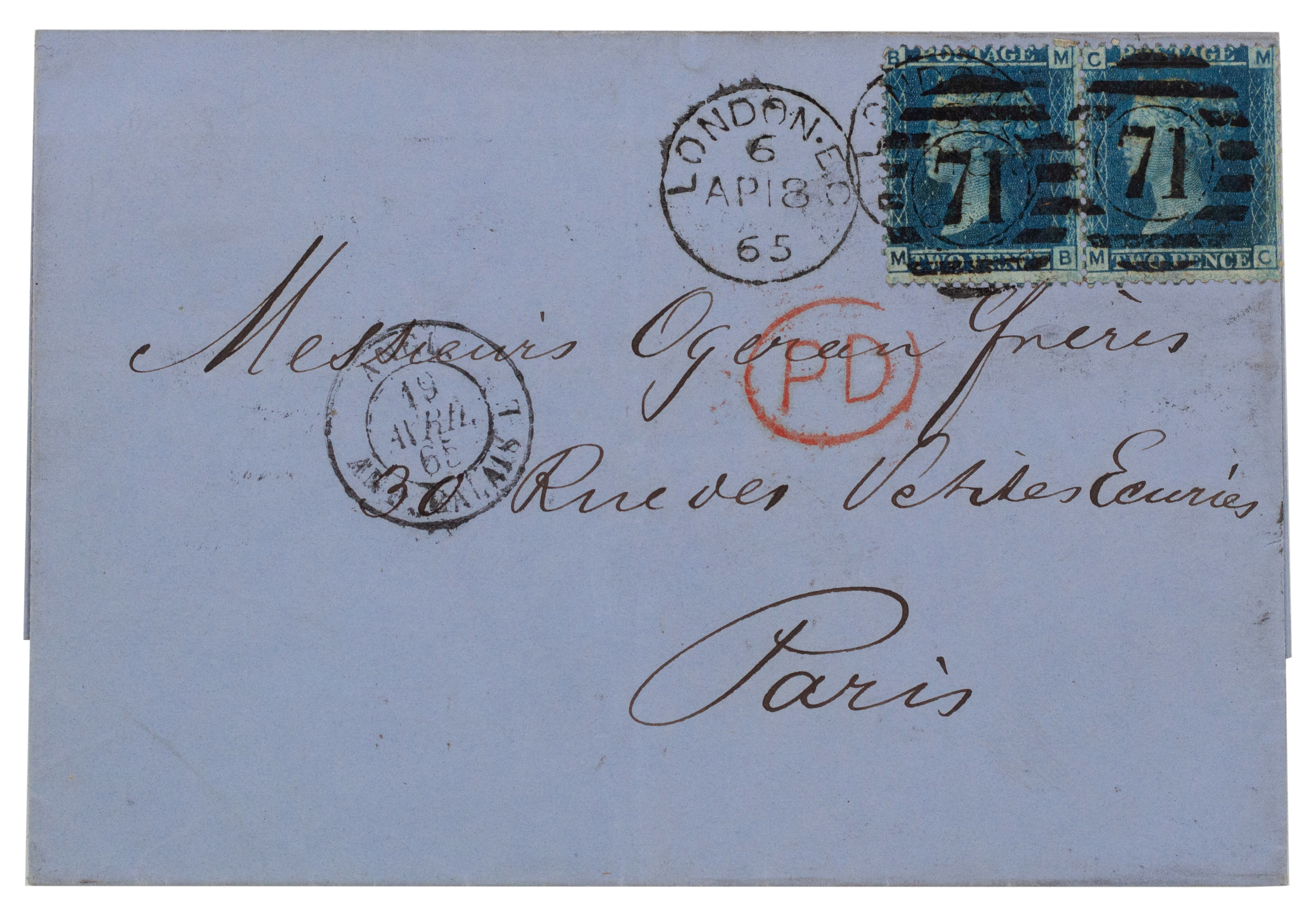 Great Britain, Victoria, Twopence, 1865, Good