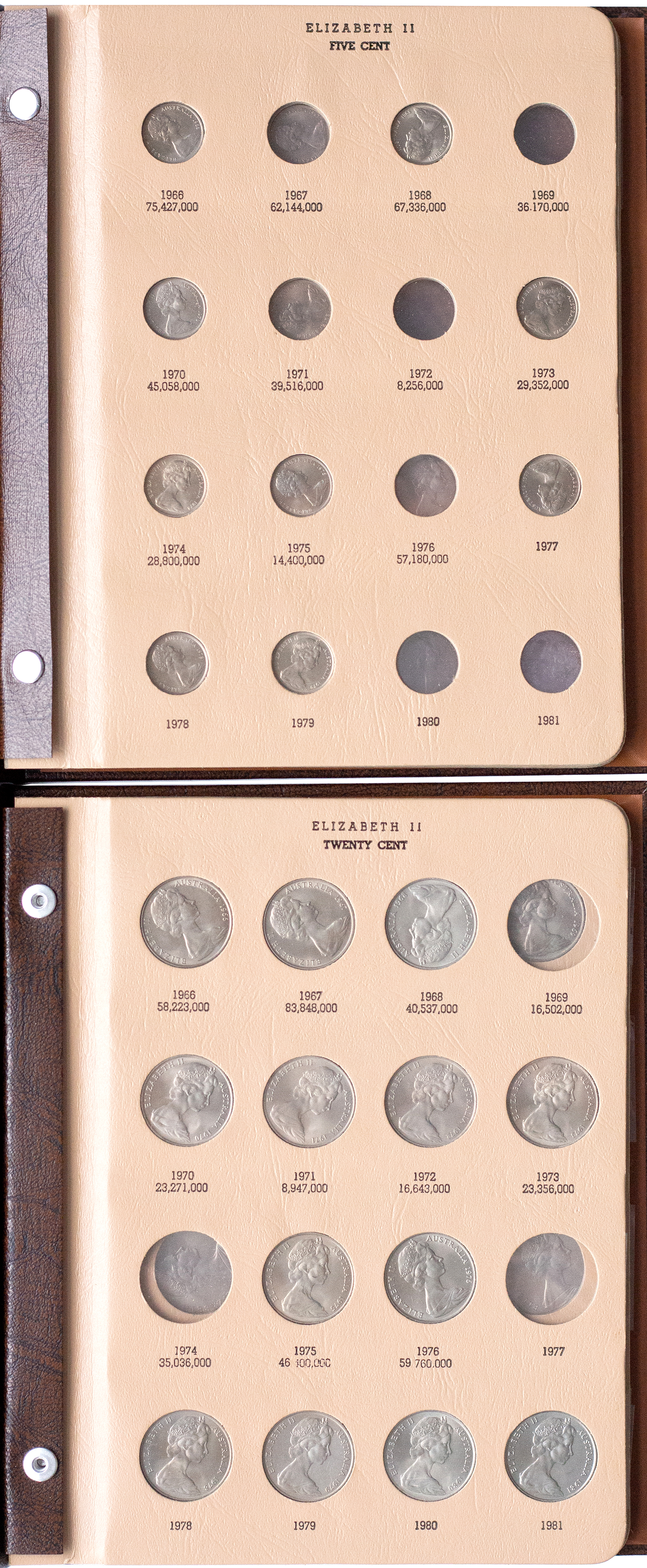 Elizabeth II, Decimal Collection, 1966 - 1982, EF - CHU