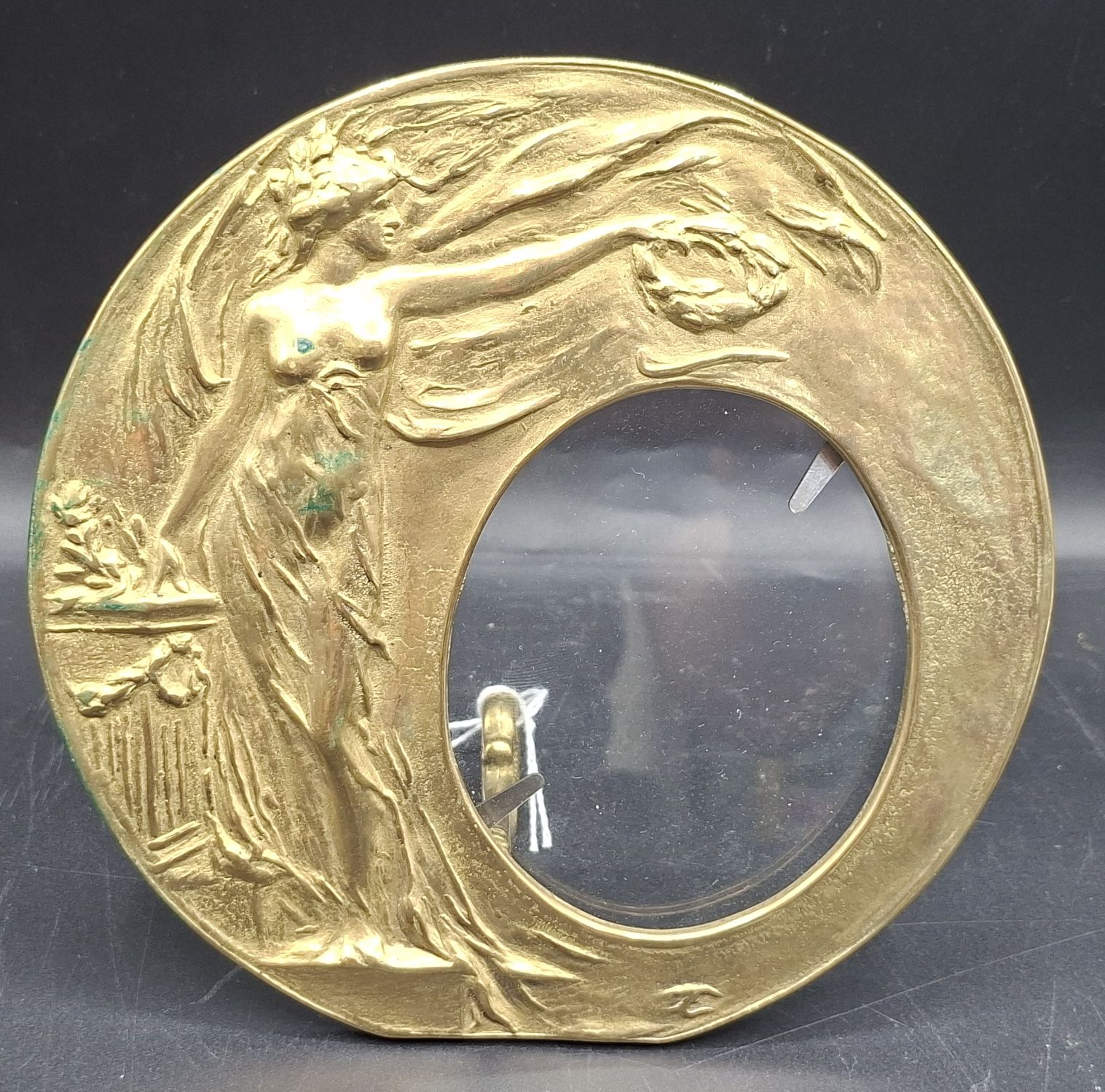Art Nouveau Brass Photo Frame