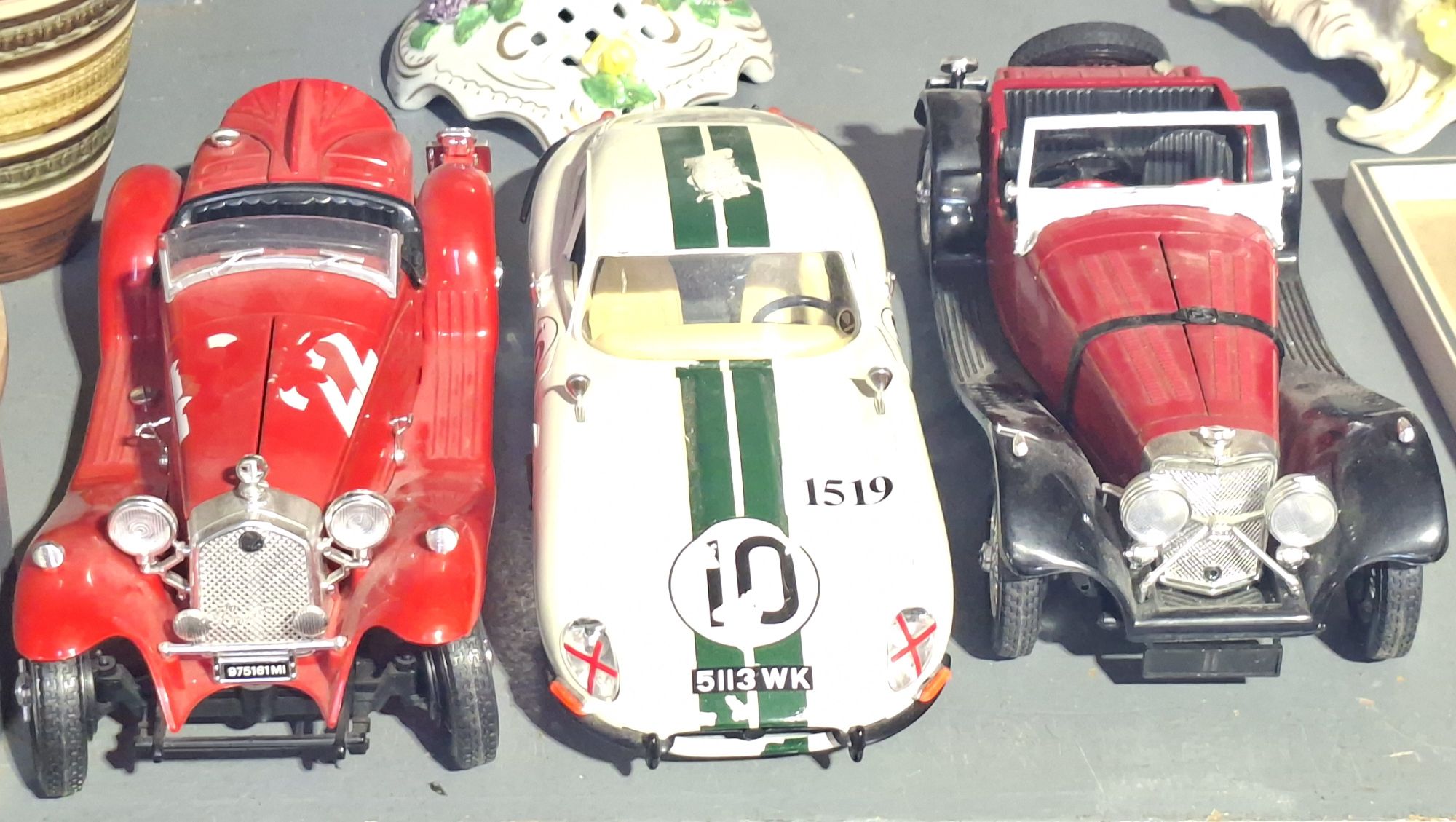 Three 1:18 Scale Model Cars