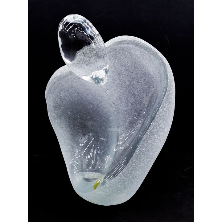 Martin Blank "Convergence" Cast Glass Sculpture