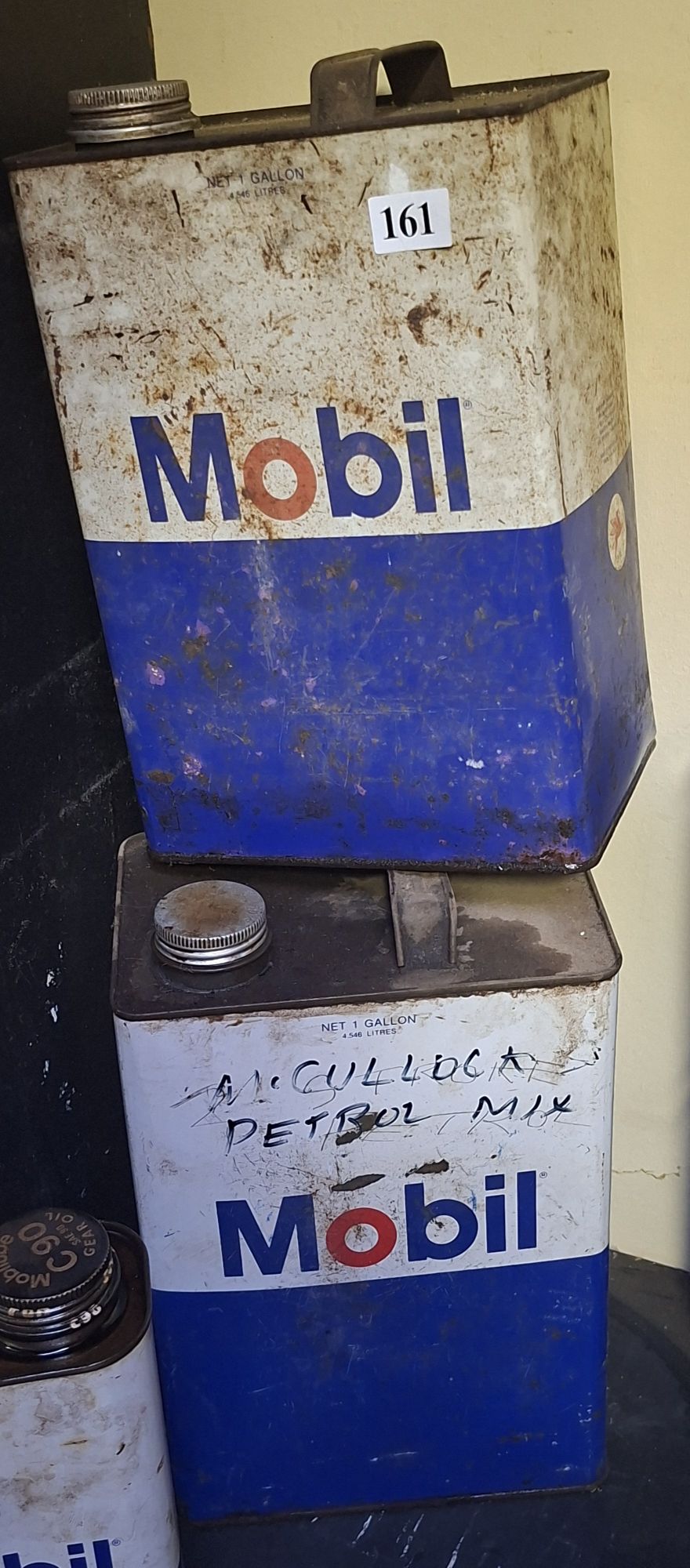 Mobil Oil Cans
