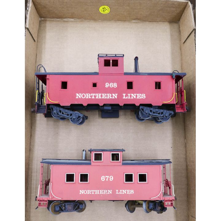 2pc Brass Northern Lines Cabooses