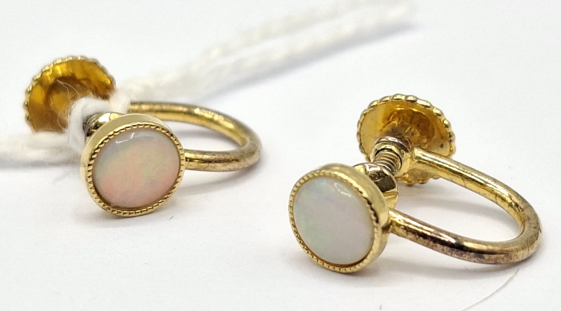 Sterling Silver Opal Earrings