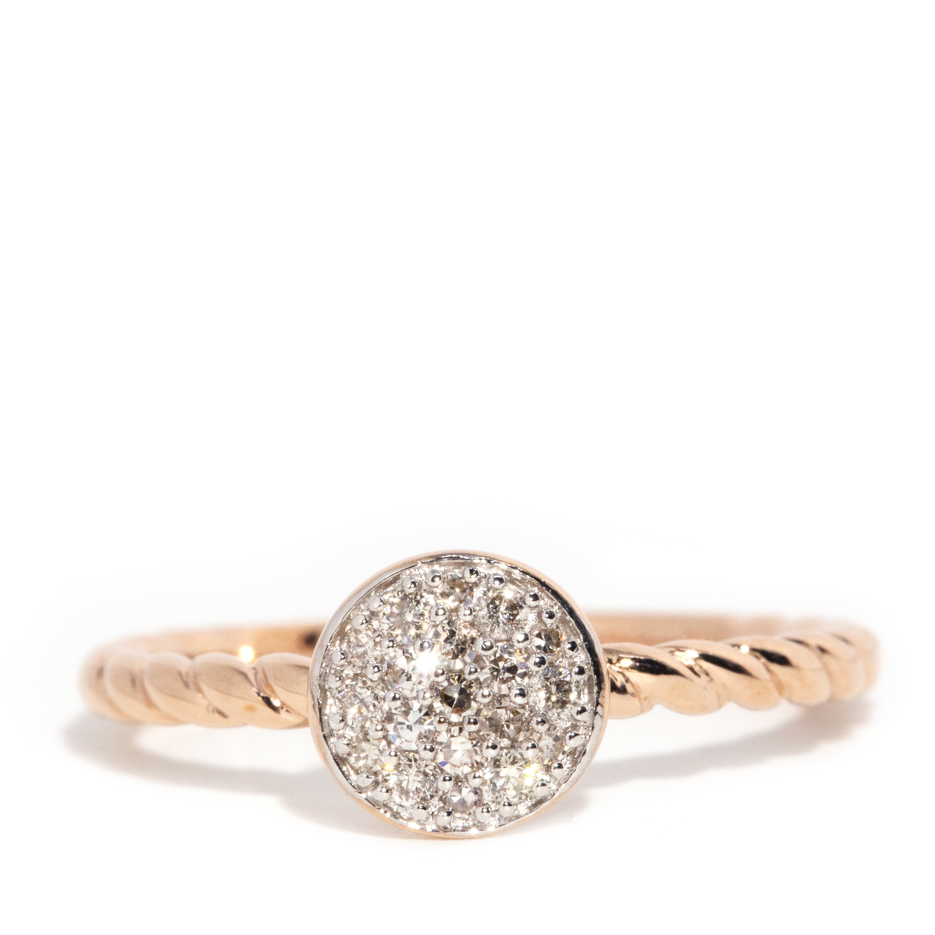 Rose Gold Diamond Ring,
