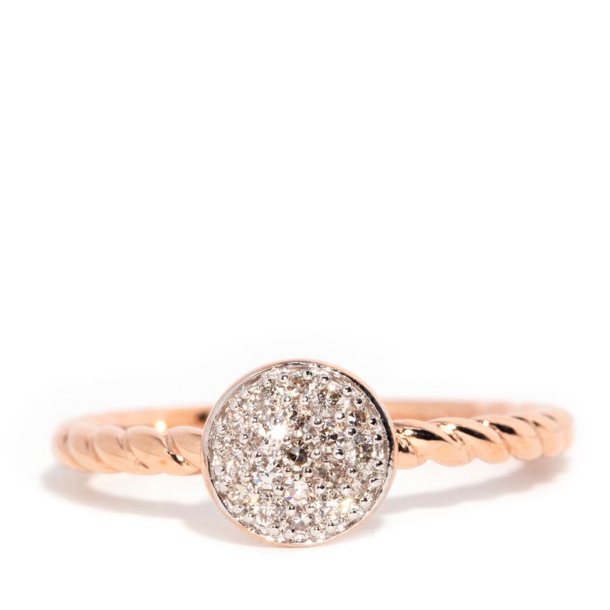 Rose Gold Diamond Ring,