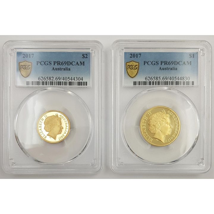 PCGS Graded 2017 Coins (x2)