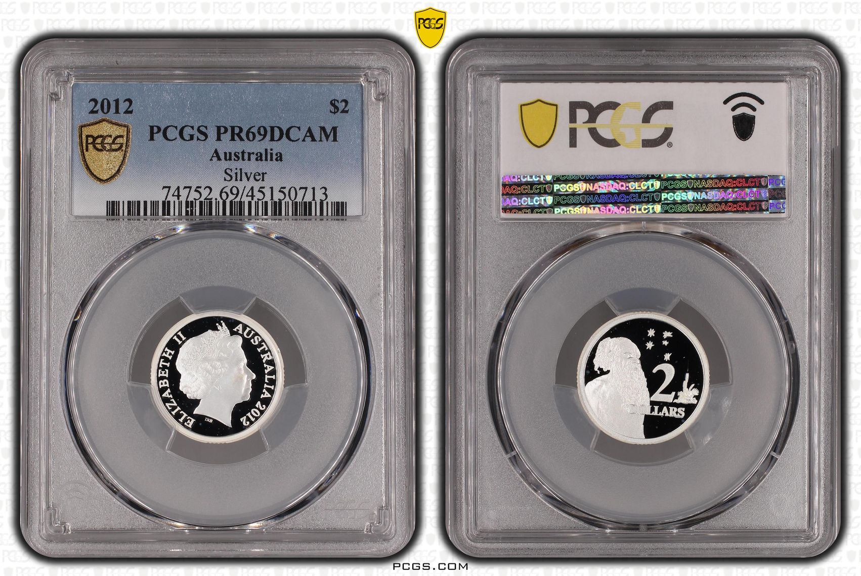 2012 Australia Two Dollar, $2 Silver Silver PCGS - PR69DCAM -713