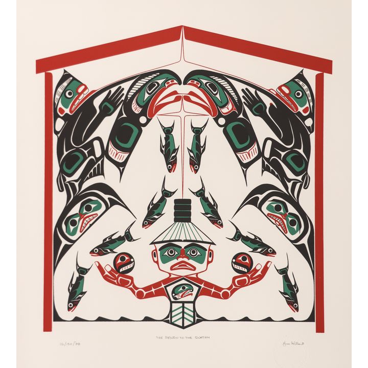 Jim Gilbert ''The Return to the Quatam'' 1988 Serigraph