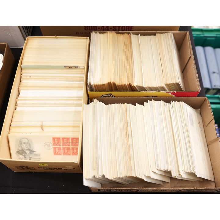 3 Small Boxes US First Day Covers & Cancellations 1920's-1970's