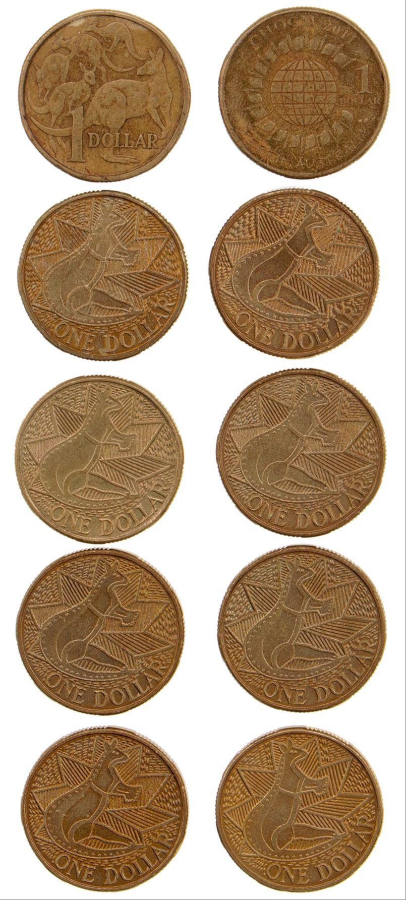 Elizabeth II, One Dollar & Fifty Cents, 1970 - 2019, VF - UNC