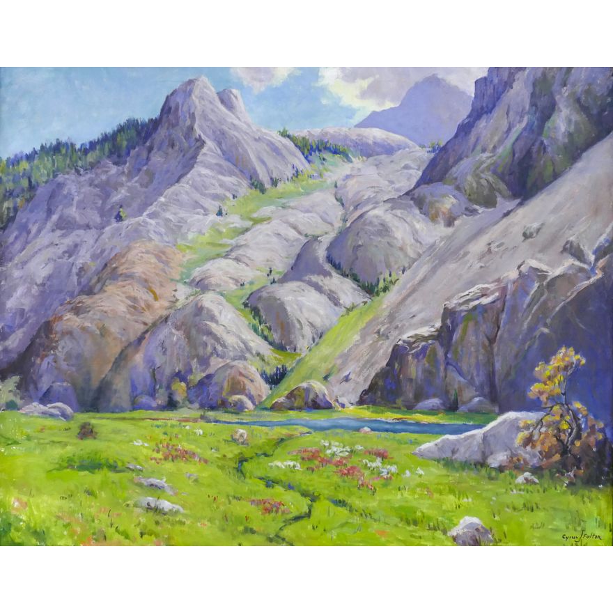 Cyrus Fulton ''Scene in the Wallowa Mountains'' Oil