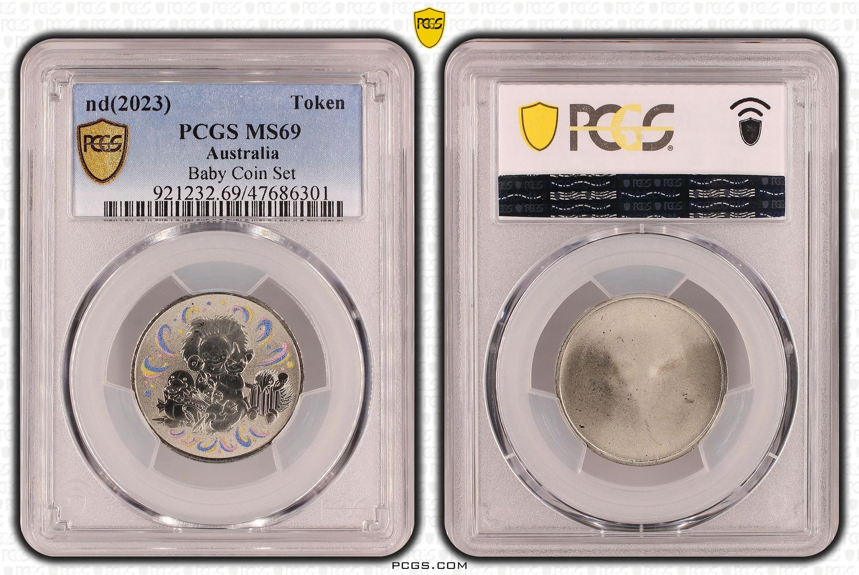 Elizabeth II, Baby Coin Set, Token, nd(2023), PCGS MS69