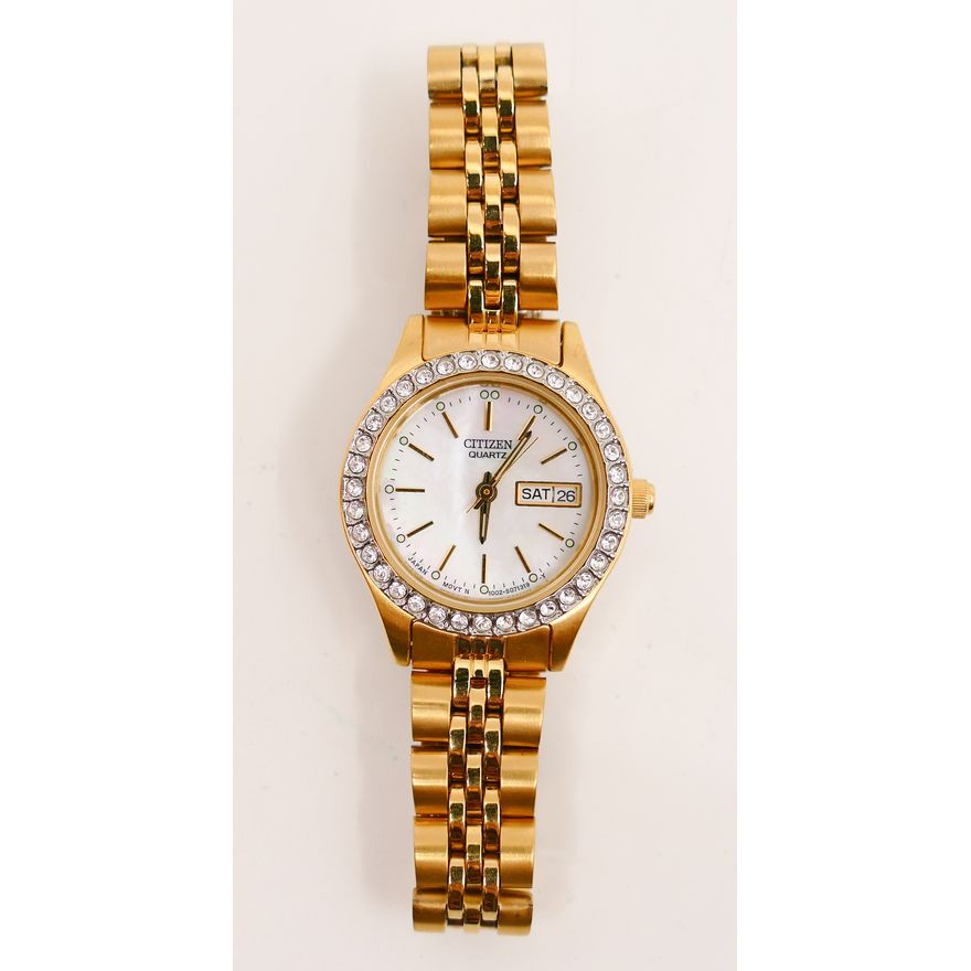 Citizen Gold Tone Womens Wristwatch Ref 1002-S071319-Y. D