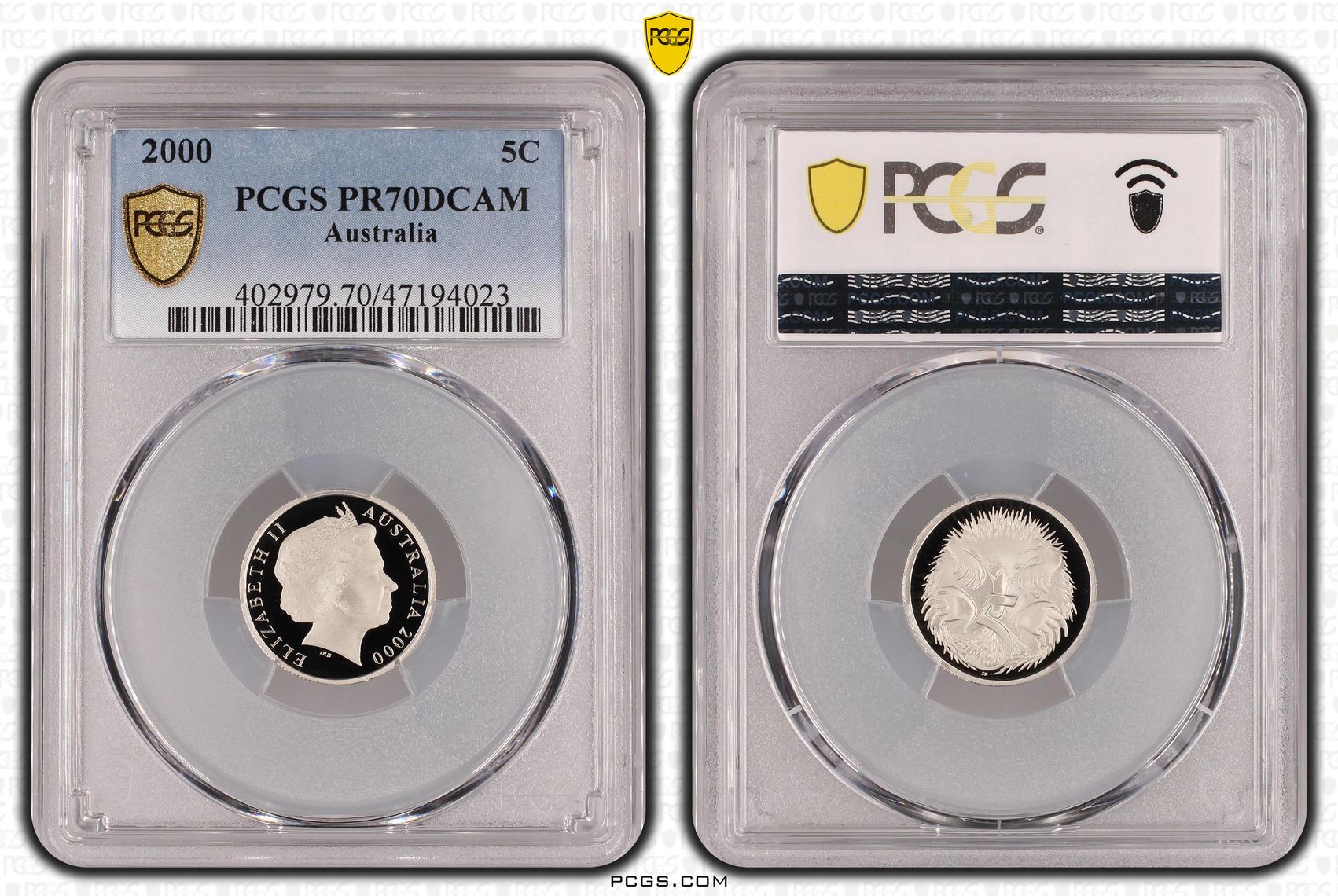 Elizabeth II, Five Cent, 2000, PCGS PR70DCAM
