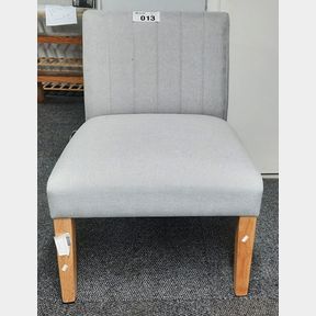GEORGE AND MASON - PATRICIA ACCENT CHAIR - LIGHT GREY