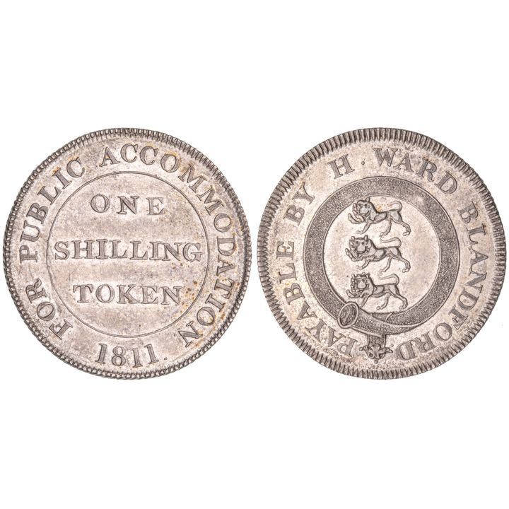 Great Britain, Dorset, Shilling, 1811, aFDC
