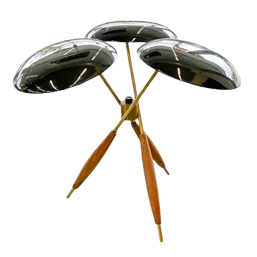 Gerald Thurston ''Black Tripod'' Table Lamp