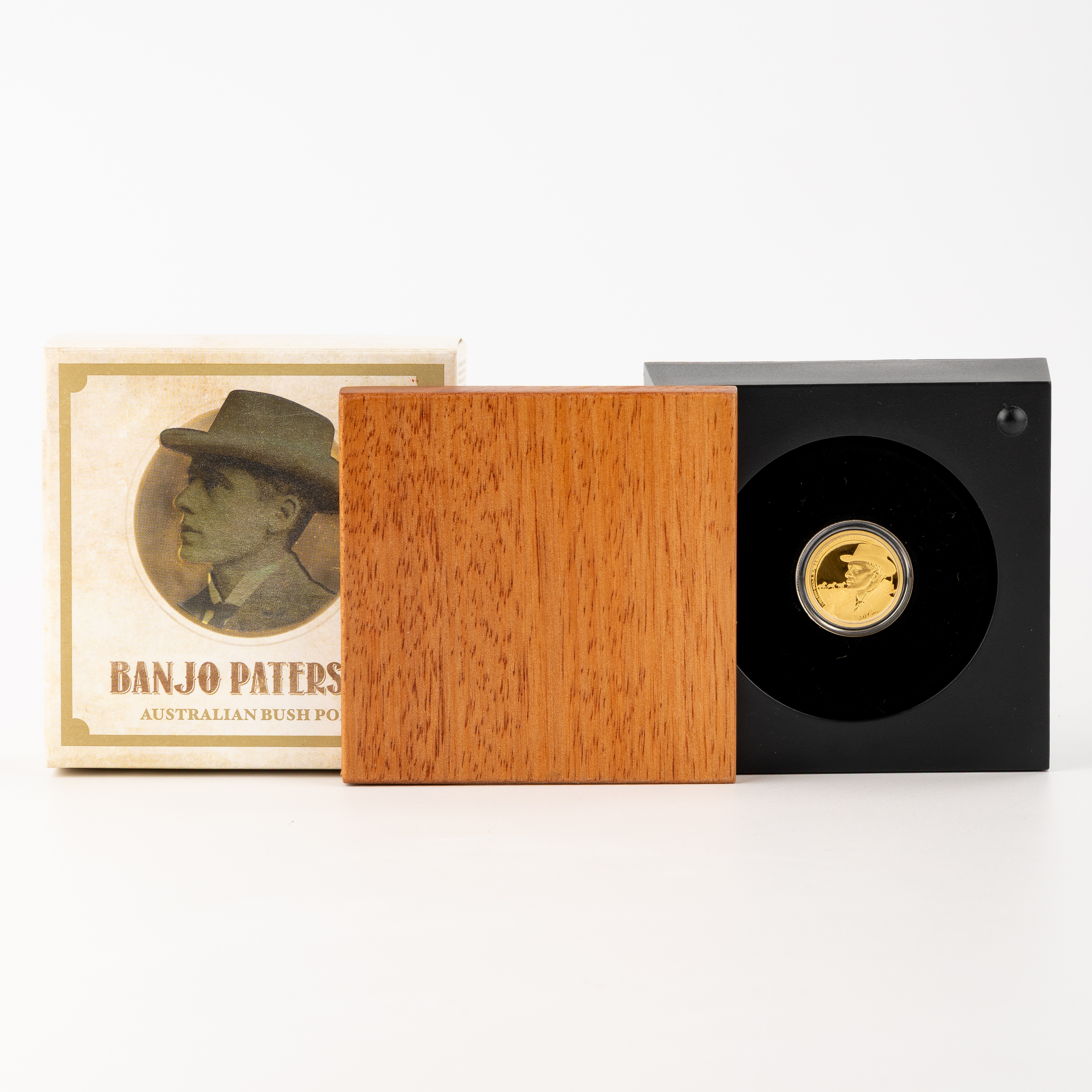 42 · Banjo Patterson 1/4oz Gold Proof Coin, Twenty Five Dollars, 2014