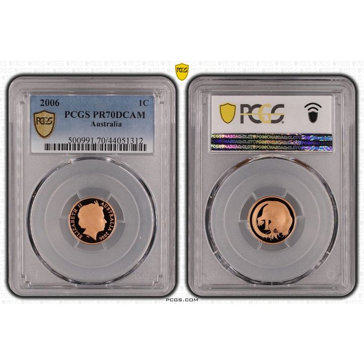 2006 Australia One Cent, 1c PCGS - PR70DCAM POP 12/0 -312