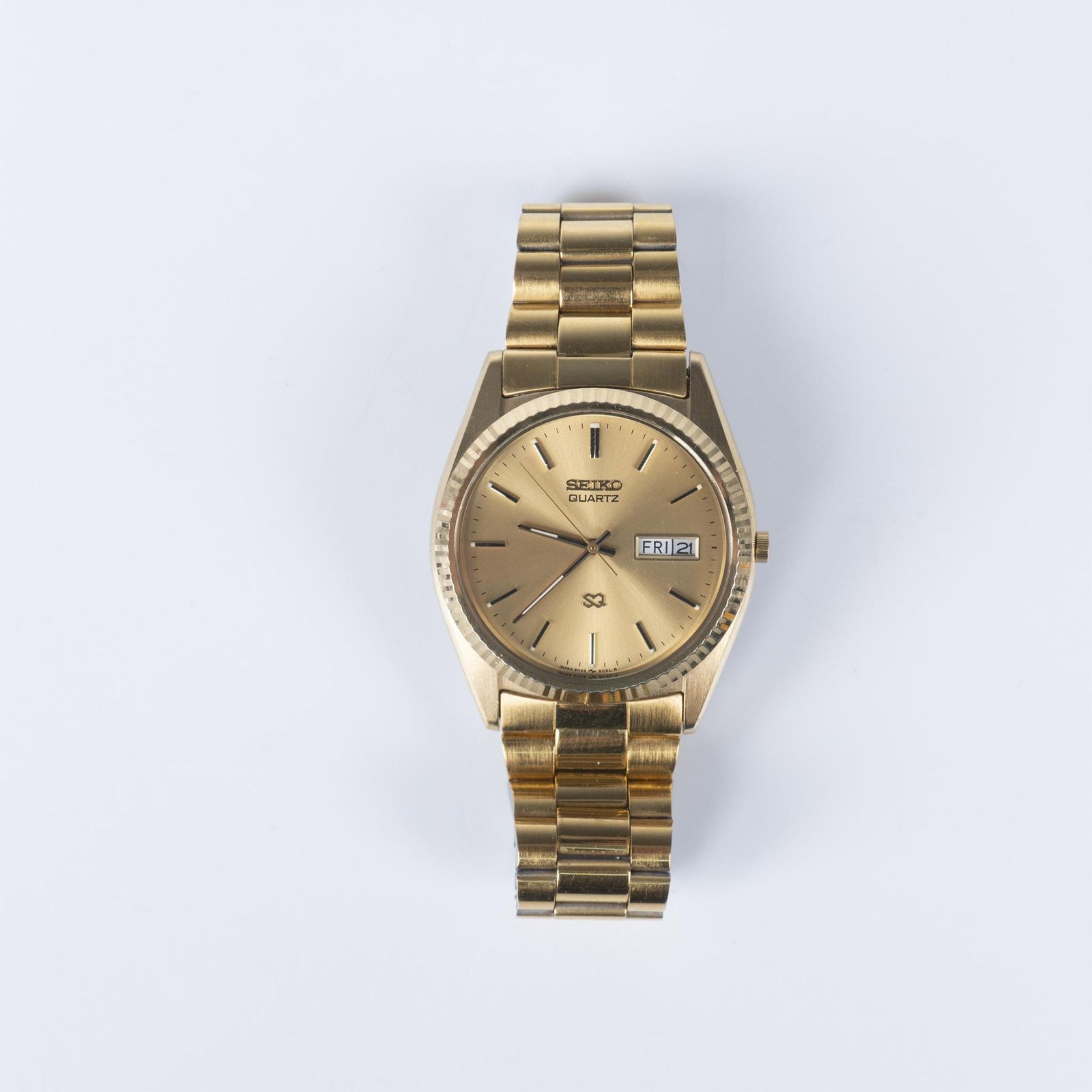 Vintage Seiko Quartz 5H23-8029 Golden Watch | Lion and Unicorn