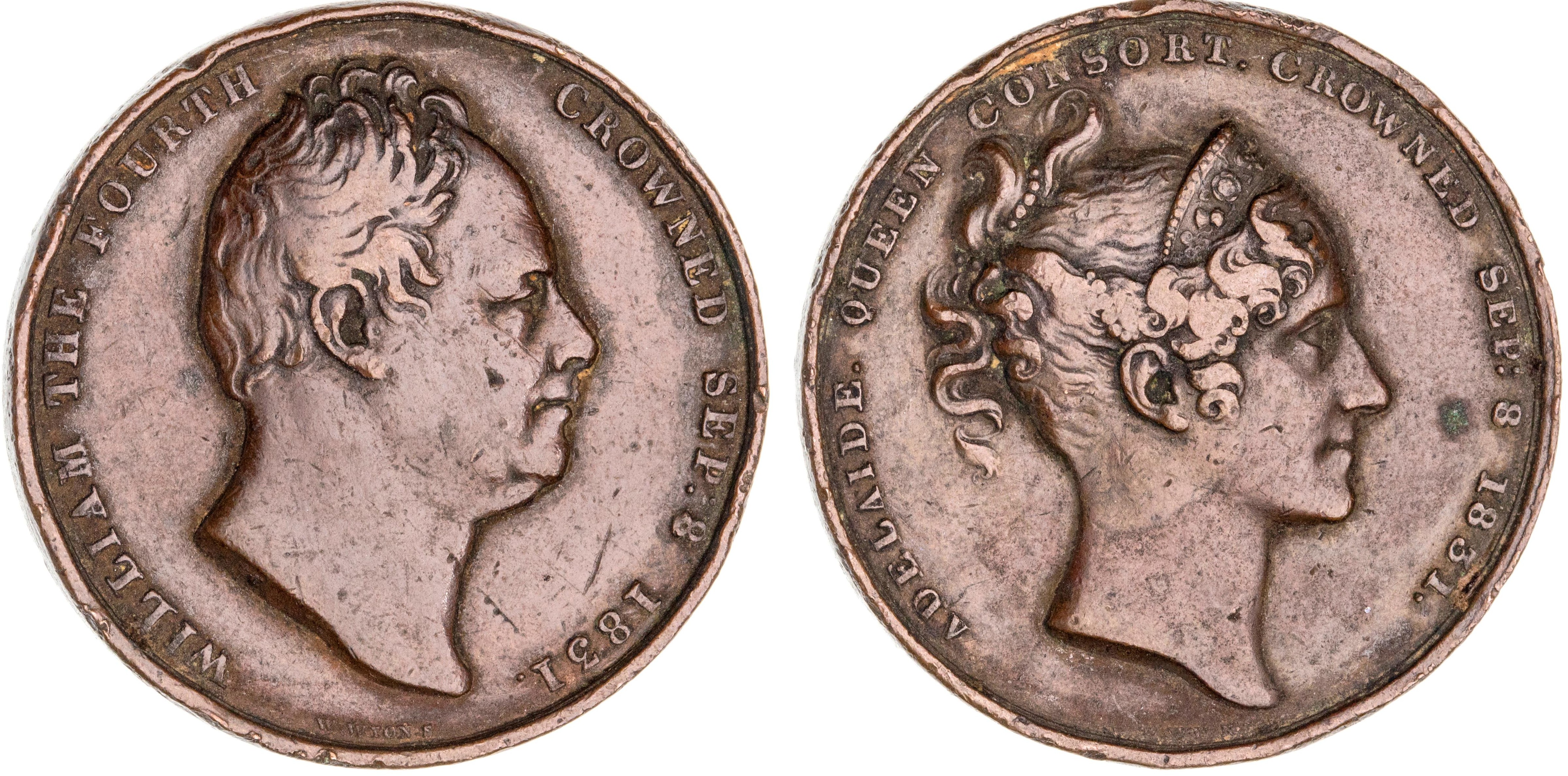 408 · Great Britain, William IV, Coronation Medal, 1831, gVF
