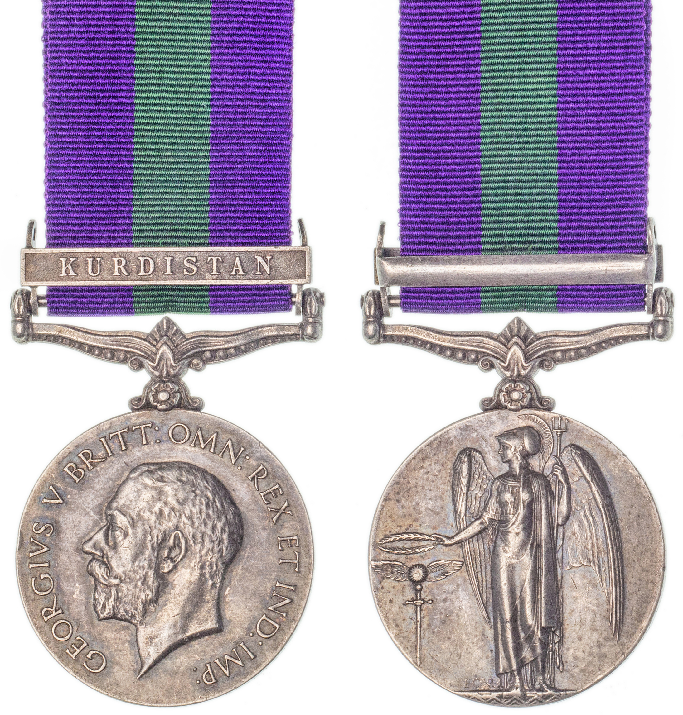 Great Britain, George V, General Service Medal, 1918, gVF