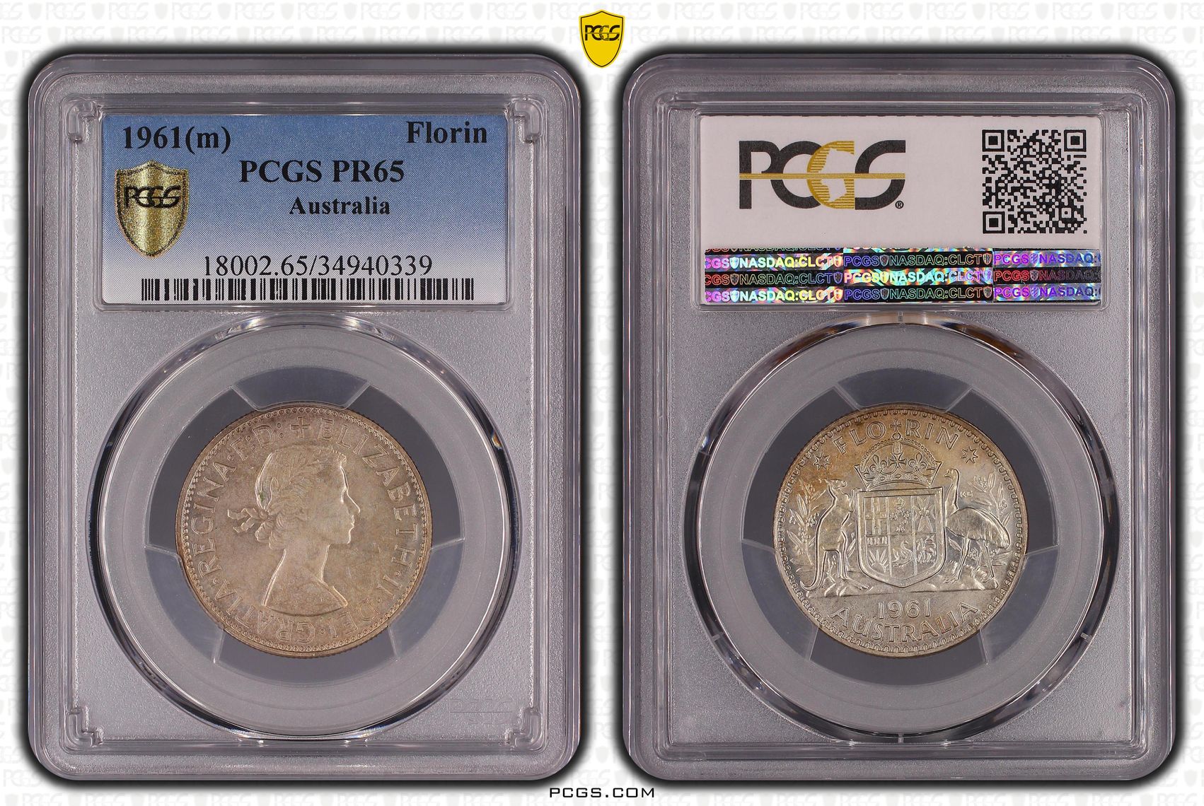 1961(m) Australia Florin Silver PCGS - PR65 -339