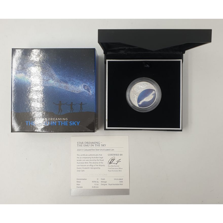 Silver 1/2oz. Proof Coin - Emu in the Sky