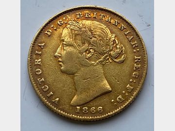 1866 AUSTRALIA SYDNEY MINT GOLD SOVEREIGN