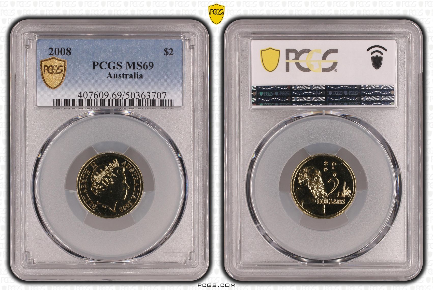 Two Dollar, 2008, PCGS MS69